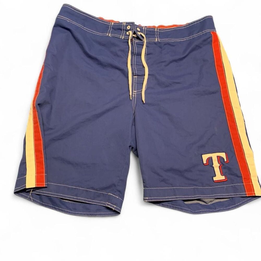 Texas Rangers navy blue swim trunks Size XL